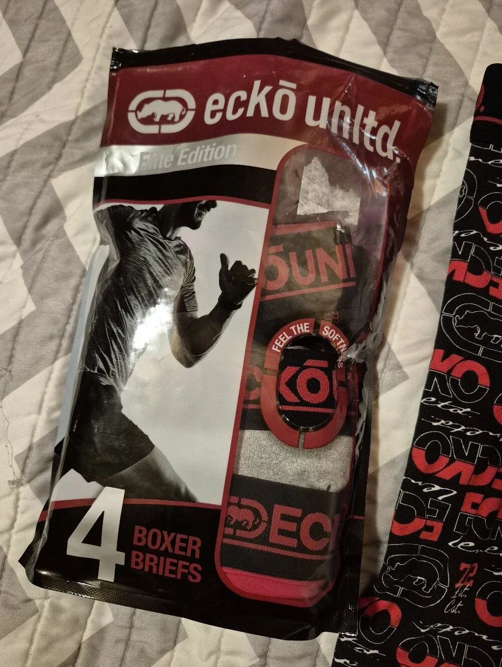 🌿5/$25 New 4pr. Echo Unltd Mens Small Athletic Boxer Brief New Opened Pack